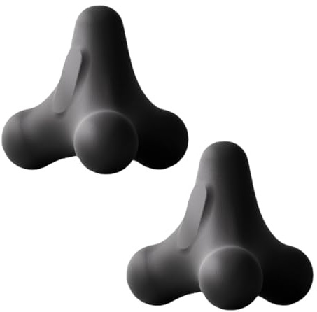VONCYKI Plantar-Ball, Massage, Schulter, viereckiger Faszienball, Nacken, Taille, Handmuskulatur, Milchsäure, Entspannung, Yoga, Meridian, Fitnessball (grau)