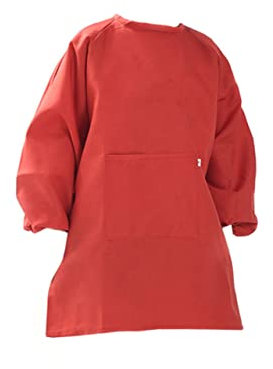 KONTONTY Kindermalkittel Langarm Rot, Polyester, 1 Stück für Kinder