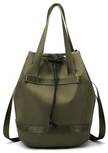 Vllcsla Sporttasche für Frauen wasserdichte Beuteltasche mit Kordelzug 2024 Sommer für Freizeit - Multifunktionale Damen Umhängetasche Mittelgroße Henkeltasche