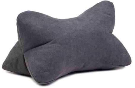 liebling Marco Lesekissen, Leseknochen, Bücherkissen, 100% Polyester, 40 x 25 cm, Farbe: anthrazit