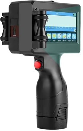 Wide Coding Applications Non-encrypted Handheld Inkjet Printer Gun 12.7mm With Fast-Drying Ink For Text QR Bde Batch Number Logo Date Label Printer Lightweight and Convenient(No Cartridge-25.4mm)