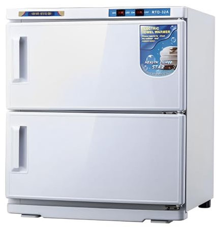 Chauffe-serviettes chauffant 25 L, 2 en 1, stérilisation UV, chauffe-serviettes avec plateau amovible et pieds antidérapants, armoire de désinfection chauffante de grande capacité pour la maison, la