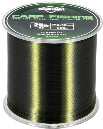 Seaknight Línea de Pesca de Carpa 500m monofilamento de Nailon superfuerte, Hilo de Pesca de Agua Dulce, Agua Salada, mar, Alambre de Pesca de 10-25LB