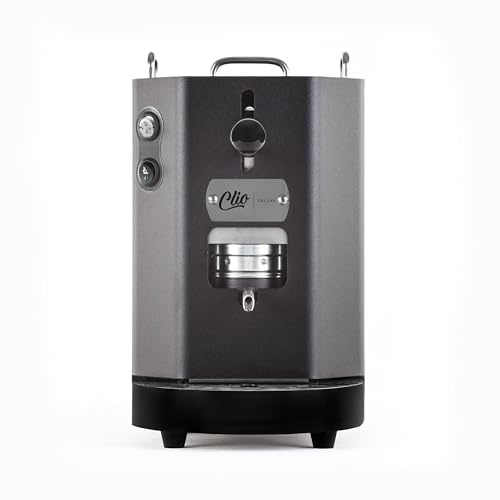 Clio Deluxe Standard, Macchina da Caffè a Cialde Ese 44mm (Nero Tattico)