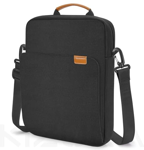 KIZUNA Tablet Tasche 10-11 Zoll Tablettasche für 11 iPad A16/11 iPad Air M3 & M2/iPad Pro M4/11 Samsung Galaxy Tab S9/11 Huawei MatePad Pro/Lenovo Tab M11/Surface Go 3 Schultertasche Hülle,Schwarz
