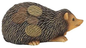 Generico Pietra Nascondiglio Con Scomparto Segreto, Nascondi Chiavi Da Giardino, Portachiavi Scultura Animale Resina - Scoiattolo/Riccio Per Cortile/Balcone (410g, 15x9cm)