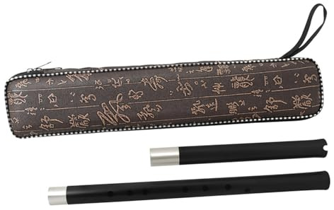 HANABASS Zwei Stück Chinesische Flöte aus Rosenholz mit 8 Löchern Tragbar und Komfortabel Musikinstrument für Anfänger und Studenten im F-dur Ton