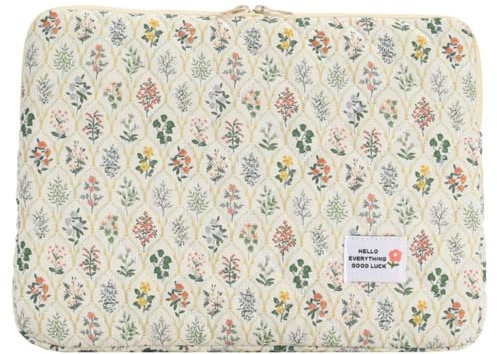 Housse pour Ordinateur Portable | 14 Pouces Étui De Protection Ordinateur Portable À Imprimé Floral | Housse Polyvalente pour Ordinateurs Porta | Compatible avec 11/13/14 Pouces