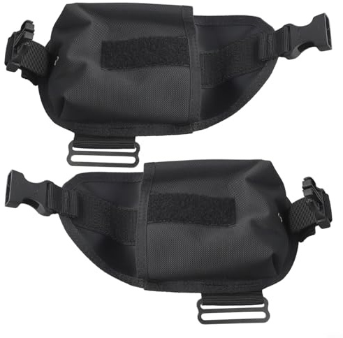 Desiumite Paire de sacs de poids de 2 kg avec boucle à dégagement rapide pour ceinture, bande de réservoir, plaque arrière – Poche de poids avec bordure en nylon 1000D pour la plongée avec tuba et