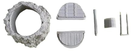 Fiocias Maquette de Puits Miniature à L'échelle 1:35 - Accessoires pour Jardin Féerique - Décor de Loisir