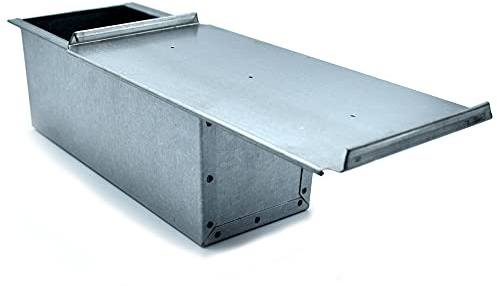 Bassine pour Pan carré de 20 x 10 x 10 (H.) cm en tôle aluminisé professionnelle