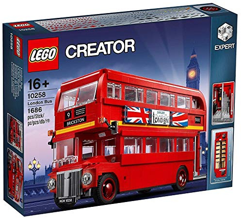 LEGO Creator - London Bus, Réplica de Autobús de Londres de dos Plantas para Construir, Jugar y Exponer con Característicos Detalles, Regalo Coleccionable a Partir de 16 Años (10258)