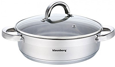 Faitout avec couvercle dans de nombreuses tailles 3.6l à 6.0L Faitout Casseroles induction inox KLAUS Montagne, Acier inoxydable, Silber, 6.0L