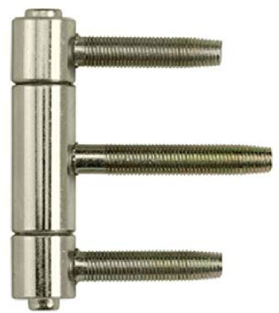 Einbohrband 3-tlg, 20 mm, Stahl/Gelb verzinkt ; 1 Stück (Weiß)