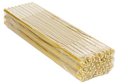NKlaus Qualitätskerzen aus Bienenwachs, tropffrei, 970g, 30cm, 50 Stück | Durchmesser: 9,6mm; für Haus und Kirche