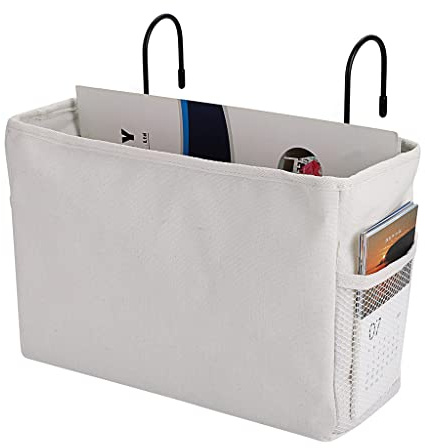 SUMNACON Hanging Storage Basket for Bed, Office, Home, School, Dorm, White