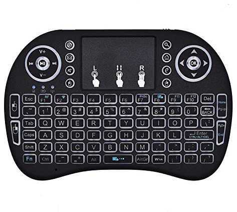 Mini tastiera i8 2.4G Air Mouse Wireless Keyboard con touchpad, tastiera portatile ricaricabile telecomando per Smart TV, Android TV Box, KODI, Raspberry Pi, PC
