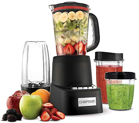 Chefman 700-Watt Blender, High-Powered Food Blender for Smoothies, Soups, and More, Large Capacity Jug Blender, Easy-to-Clean, Perfect for Home Use, Black