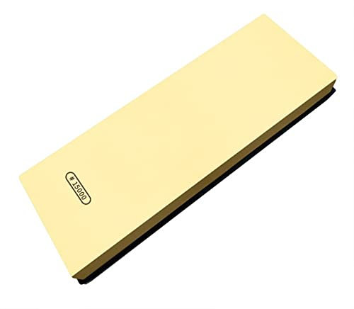 LINFFSTR 15000 Grit Japanese Knife Whetstone with Non-slip Pad Mirror Polishing Knife Sharpener for Fine Honing Blade Water Stone for Chef's Knife, Scissors, Razor, Utility Knife (Size : M)
