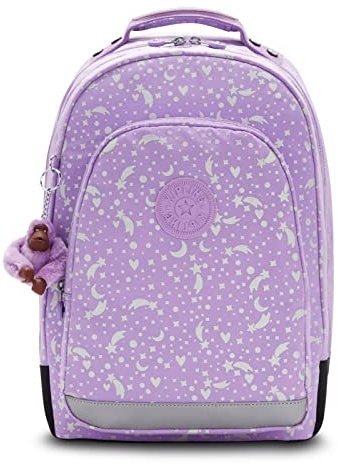 Kipling Class Room, Large Backpack with Laptop Protection 15, 43 cm, 28 L, 0.89 kg, Galaxy Metallic