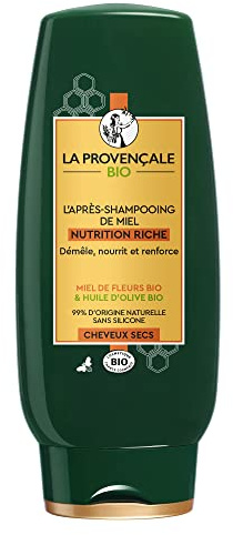 La Provençale Bio Nutrition Riche L'Après-Shampoo, 2-in-1, Entwirrungsmittel und Maske, für trockenes Haar, Bio-zertifiziert