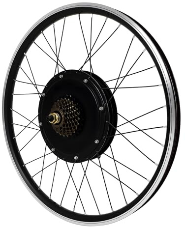 Frederimo Ebike Umbausatz Kit, 26 Zoll E-Bike Elektrofahrrad Umbausatz 48V 1500W Ebike Motor Conversion Kit für Hinterrad,Vorderrad