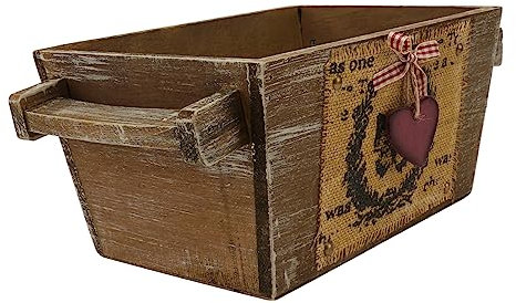 1pc Holz Blumentopf Für Outdoor Indoor Retro Design Pflanzer Sukkulente Topf Für Wohnkultur