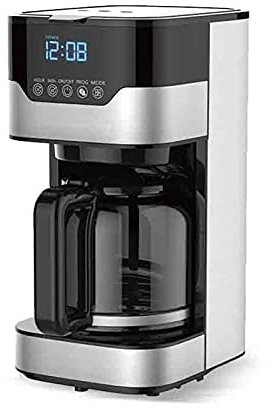Coffee machine drip coffee machine espresso coffee machine with filter coffee pot automatic tea maker tea making machine suitable for home office (Color : Black, Size : One size)