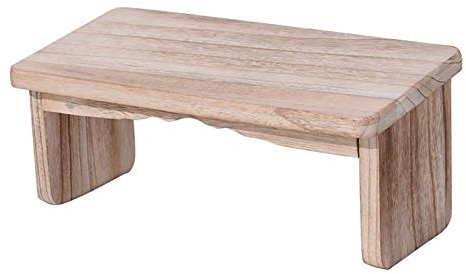 Samnuerly Klappbare Meditationsbank aus massivem Holz, Meditationsbank mit einem knienden Sitz auf dem Boden für Tiefe Meditation, klappbarer Yogahocker