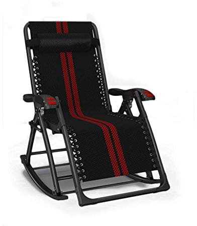 Robuster, Faltbarer Zero-Gravity-Loungesessel, Liege- und Relaxsessel, wasserdichte Metall-Loungesessel für Gartenmöbel, Terrasse, Büro, Rot