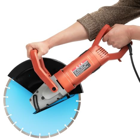 Elektrische SchlitzfräSe, 3000W Mauernutfräse 3800r/min Schlitzmaschine Drehbarer Griff 180 Grad, Tiefe Einstellbar Kann zum Schneiden von Holz, Stein und Beton Verwendet Werden.