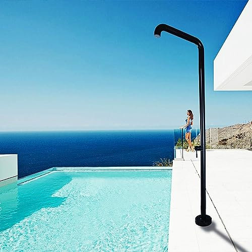 Douche de Jardin Solaire Douche De Jardin, Douche Debout Au Bord De La Piscine avec Pomme De Douche Pivotante Et Pression d'eau Réglable, Kit De Douche Extérieure for Jardin, Plage, Spa Au Bord De La
