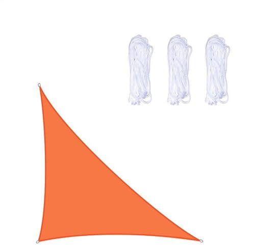 DRYNDUK Voile D'ombrage Imperméable, Voile Ombrage Triangle Rectangle, Voiles Ombrages Respirant Protection Solaire Protection des Rayons UV, Toile Ombrage pour Extérieur (E 3.6x3.6x3.6m)