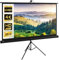 HOMCOM Écran de Projection 84 Pouces avec Support trépied Hauteur réglable, écran 4K HD 16:9 idéal pour Le Home cinéma, Les Films en intérieur/à l'extérieur