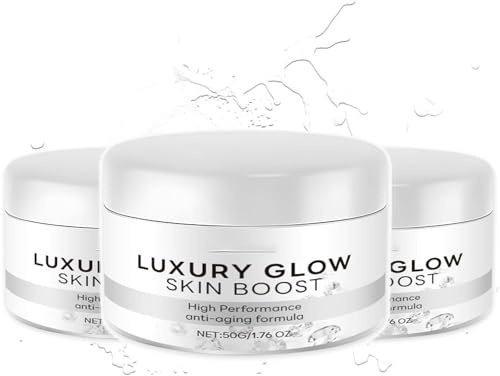 Luxury Glow Skin Boost Creme, Luxury Glow Creme, Luxury Glow Skin Boost Anti-Falten Creme, Anti Falten Creme Straffende Creme mit Hyaluronsäure, Stärkt die Hautbarriere (3)