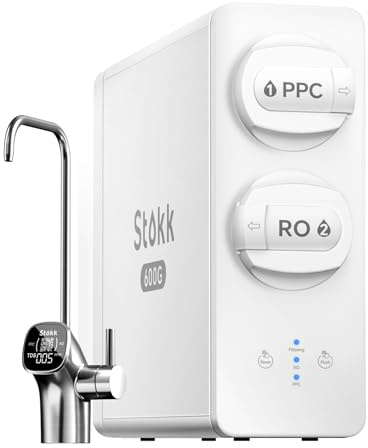 Stokk 600 GPD Reverse Osmosis System, 8-Stage Tankless RO Water Filter