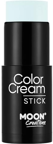 ColorCream Face & Body Paint Stick av Moon Creations - professionell ansikts- och kroppsmakeup för vuxna och barn - 21 g - ljusblå
