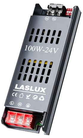 Alimentatore LED 24V 100W Ultra Sottile Dimmerabile 4 Livelli, Trasformatore 220V AC a DC 4.2A, Driver LED a Tensione Costante per Striscia (24V, 100, Watt)