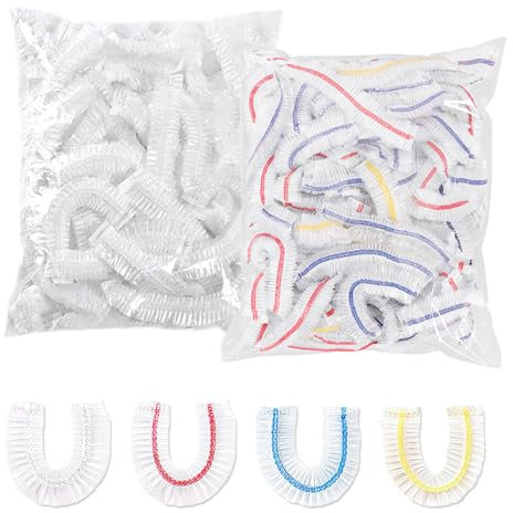 TRKETK 200 coperture per alimenti in plastica elasticizzata, copertura per alimenti elasticizzata, per mantenere la freschezza, termoretraibile, per frutta, verdura, carne, cibo (bianco, colore)