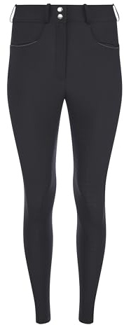 LeMieux Young Rider Izzy Knee Grip Breeches - Black - 7-8 Years