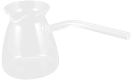 TOPBATHY Thickened Glass Teapot Boil Pot Glass Tea Heater Milk Heating Pot for Turkish Coffee