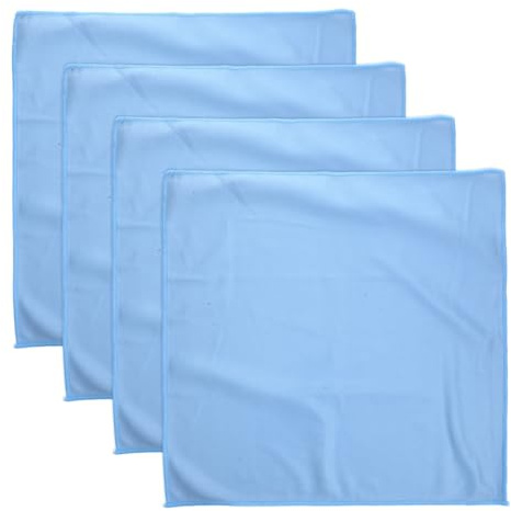 HOMOCONO Paños para Limpiar Vidrios 4 Piezas 40x40 Cm Microfibra Absorbente Sin Pelusa Limpieza Profunda Cocina Cristal Sin Marcas Hogar Cocina Uso Diario