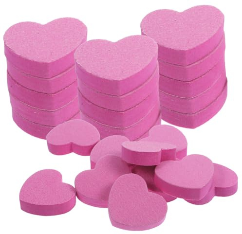 Lima de Uñas Rosa en Bloque de Esponja Doble Cara 100 Piezas | Manicura y Pedicura, para Uñas de Manos y Pies, Formato Compacto, Fácil de Llevar