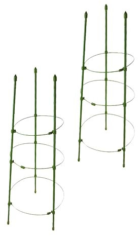 Milisten Vegetable Cage Stand 2 Pack Climbing Trellis Open Areas for Easy Pruning and Picking