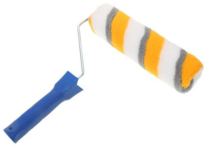 SEWACC Wandfarbroller Mit Strukturrolle Für Decken Und Mauerwerksfarbe Inklusive Griff Und Farbroller Für Präzises Streichen Wänden Anderen Räumen