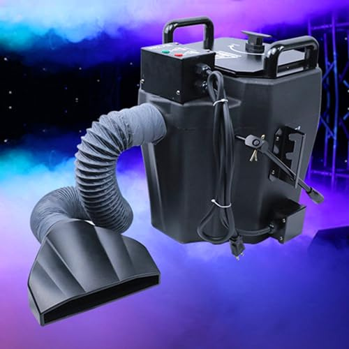 Máquina de niebla de hielo seco, máquina de hielo seco con efecto de escenario de DJ, máquina de humo de máquina de niebla baja con tubo para efectos de escenario de fiesta boda(3500W)