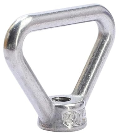 1/2 Stück Ringmuttern M3 M4 M5 M6 M8 M10 M12 M14 M16 M18 M20 Edelstahl Runddreieck Ringöse Daumenmutter(Triangle,M5 1pcs)