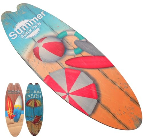 TOGEVAL 3 Stück Teiliges Surfbrett Holz Wanddekor Bunte Sommer Strand Deko für Bar Zuhause Tür Wand Kunst Rustikale Leichte Surfbretter für Innen Außen