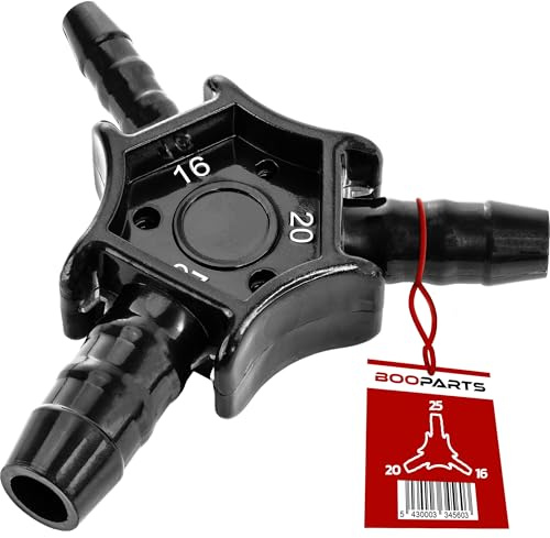 BOOPARTS - Calibreur Ébavureur Ø16-20-25 mm | Outil de Calibrage et Ébavurage pour Tuyaux Multicouches, PEX, PER et Composites | Poignée Ergonomique, Précision Professionnelle et Finition Parfaite