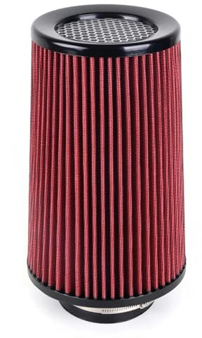 Filtro de admisión de gas frío cónico (1 unidad): limpiador de gas lavable y reutilizable for una mayor eficiencia del motor.(Red)